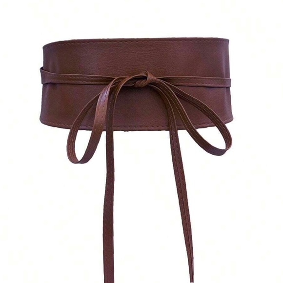 Luxe Vegan Leather Wrap Belt - Picture 4 of 6